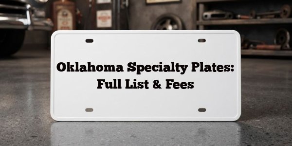 Oklahoma Specialty Plates: Full List & Fees
